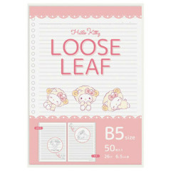 Japan Sanrio B5 26 Hole Loose Leaf Paper - Hello Kitty : Sleepy Sheep