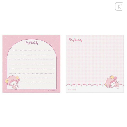 Japan Sanrio Square Memo Pad - My Melody : Sleepy Sheep - 2