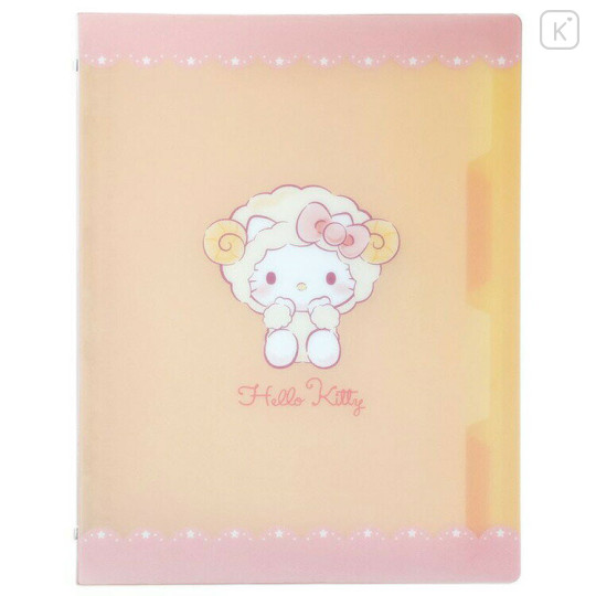 Japan Sanrio B5 26 Hole Binder - Hello Kitty : Sleepy Sheep - 1