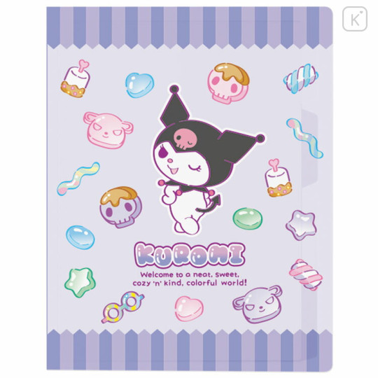 Japan Sanrio B5 26 Hole Binder - Kuromi : Colorful Gummy - 1
