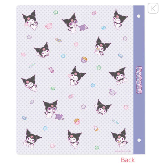 Japan Sanrio B5 26 Hole Binder - Kuromi : Colorful Gummy - 2