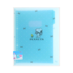 Japan Peanuts B5 26 Hole Binder - Snoopy & Woodstock : Bow