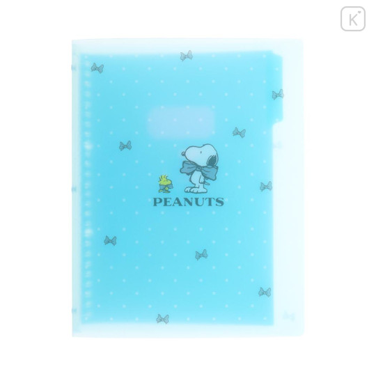 Japan Peanuts B5 26 Hole Binder - Snoopy & Woodstock : Bow - 2