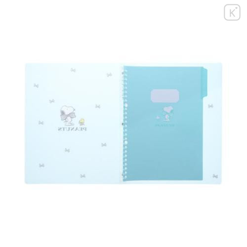 Japan Peanuts B5 26 Hole Binder - Snoopy & Woodstock : Bow - 4