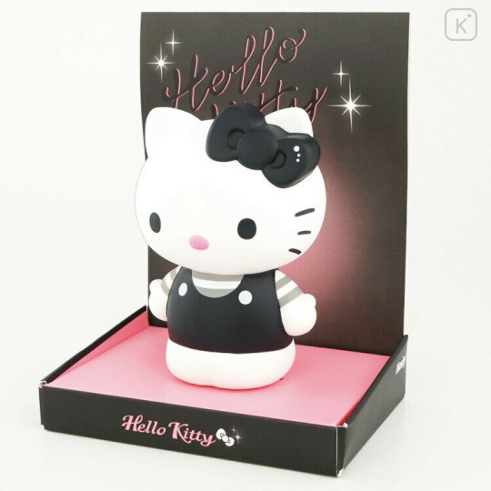 Japan Sanrio Vinyl Piggy Bank - Hello Kitty : Monochrome - 2