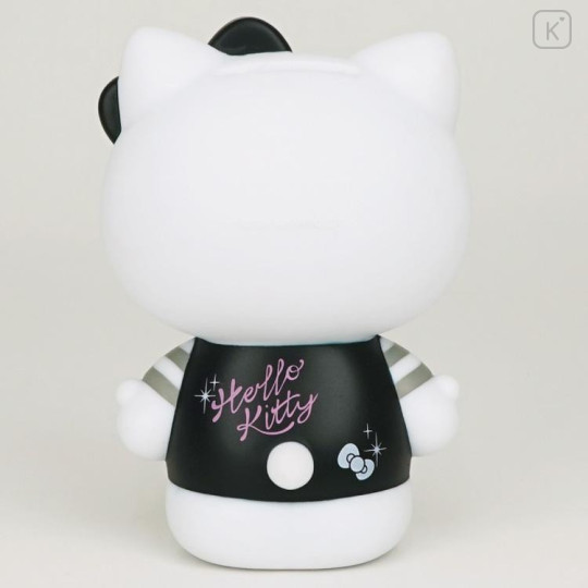 Japan Sanrio Vinyl Piggy Bank - Hello Kitty : Monochrome - 4