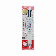 Japan Sanrio Dr. Grip 4+1 Multi Pen & Mechanical Pencil - Hello Kitty : Sitting White