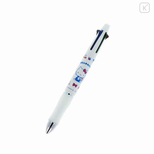 Japan Sanrio Dr. Grip 4+1 Multi Pen & Mechanical Pencil - Hello Kitty : Sitting White - 3