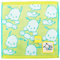 Japan Sanrio Jacquard Towel Handkerchief - Pochacco : All Over Pattern Green - 1