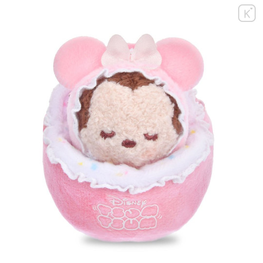 Japan Disney Store Tsum Tsum Plush Keychain - Minnie : Baby Sleep - 1
