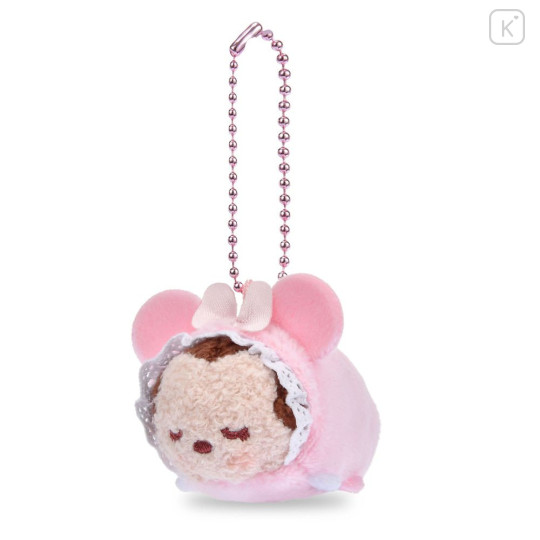 Japan Disney Store Tsum Tsum Plush Keychain - Minnie : Baby Sleep - 5