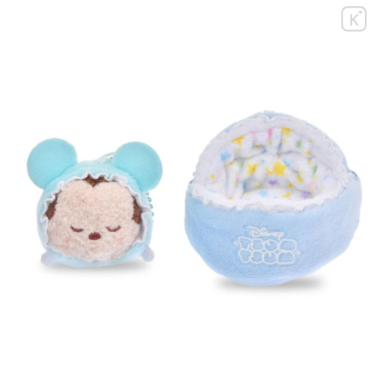 Japan Disney Store Tsum Tsum Plush Keychain - Mickey : Baby Sleep - 2