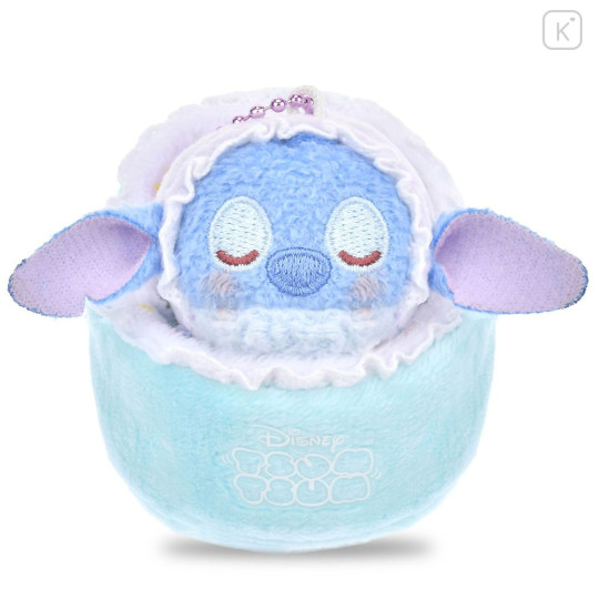 Japan Disney Store Tsum Tsum Plush Keychain - Stitch : Baby Sleep - 1
