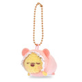 Japan Disney Store Tsum Tsum Plush Keychain - Pooh : Baby Sleep - 5