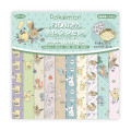 Japan Pokemon Origami Paper - Charmander & Eevee & Pikachu : 30th Anniversary Happy Festival Green - 1