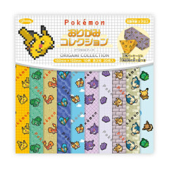 Japan Pokemon Origami Paper - Pocket Monster : 30th Anniversary Happy Festival Pixel Art
