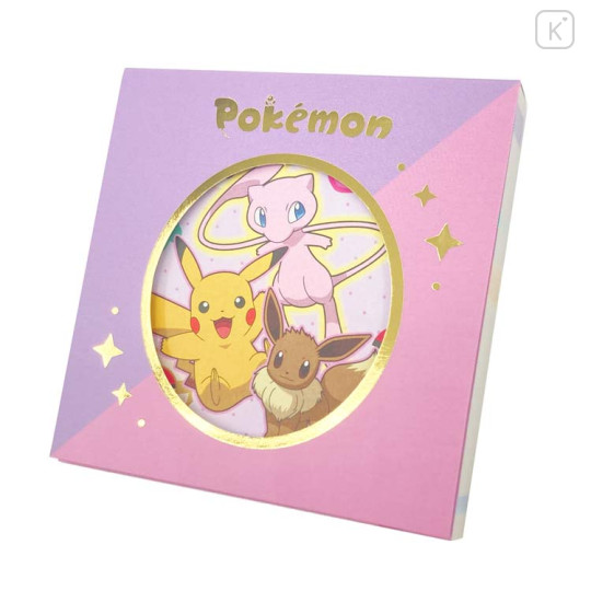 Japan Pokemon Square Memo Pad - Eevee & Mew & Pikachu : 30th Anniversary Happy Festival - 1