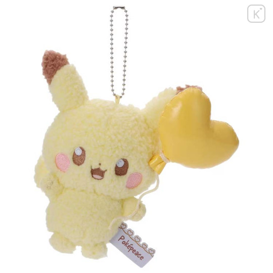 Japan Pokemon Plush Keychain - Pikachu : Pokepeace Mellow Heart - 1