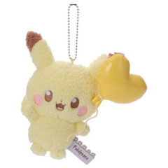 Japan Pokemon Plush Keychain - Pikachu : Pokepeace Mellow Heart
