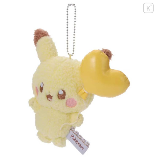 Japan Pokemon Plush Keychain - Pikachu : Pokepeace Mellow Heart - 2
