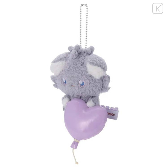 Japan Pokemon Plush Keychain - Espurr : Pokepeace Mellow Heart - 2
