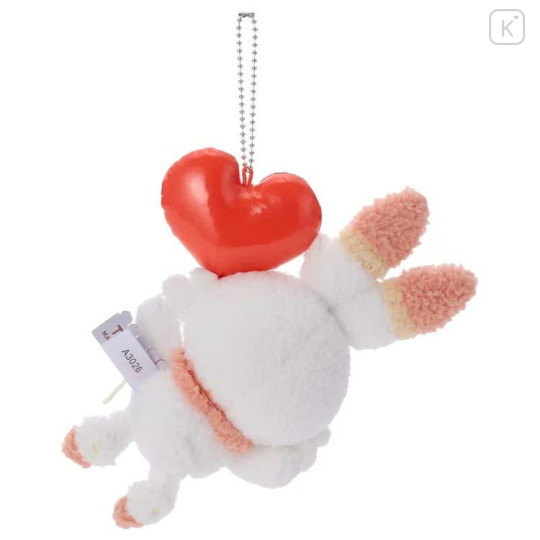 Japan Pokemon Plush Keychain - Scorbunny : Pokepeace Mellow Heart - 4