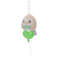 Japan Pokemon Plush Keychain - Rowlet : Pokepeace Mellow Heart - 2