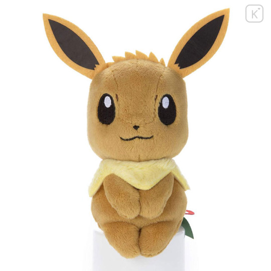 Japan Pokemon Chokkorisan Sitting Plush Doll - Eevee - 1