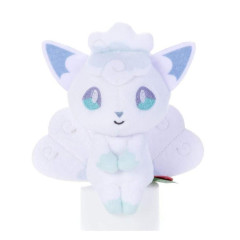 Japan Pokemon Chokkorisan Sitting Plush Doll - Alolan Vulpix