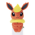 Japan Pokemon Chokkorisan Sitting Plush Doll - Eevee Evolution : Flareon - 1