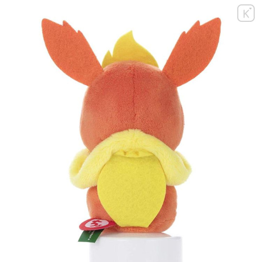 Japan Pokemon Chokkorisan Sitting Plush Doll - Eevee Evolution : Flareon - 3