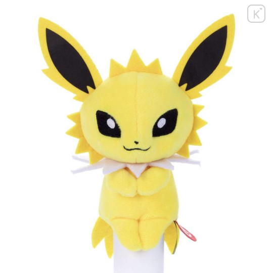 Japan Pokemon Chokkorisan Sitting Plush Doll - Eevee Evolution : Jolteon - 1