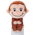 Japan Curious George Chokkorisan Sitting Plush Doll - 1