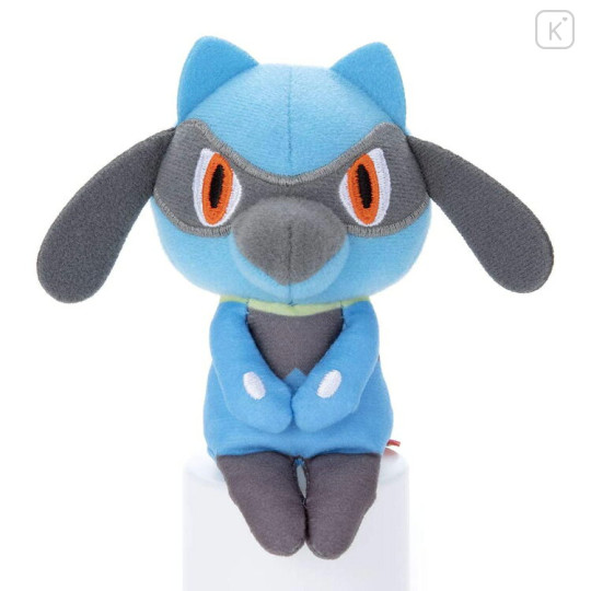 Japan Pokemon Chokkorisan Sitting Plush Doll - Riolu - 1