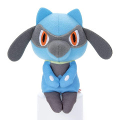 Japan Pokemon Chokkorisan Sitting Plush Doll - Riolu