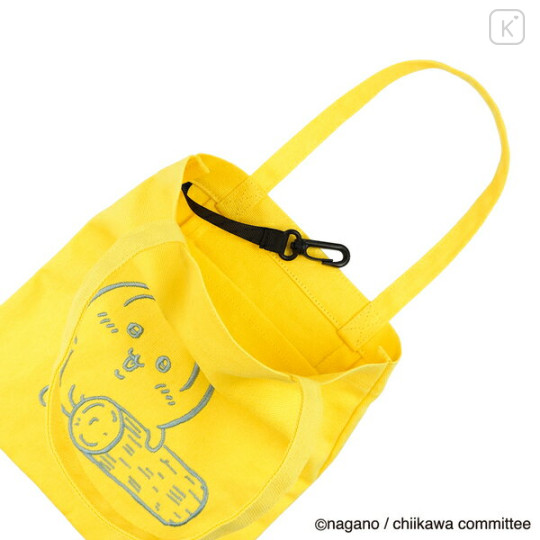 Japan Chiikawa Embroidered Mini Tote Bag - Usagi : Yellow Wood - 3