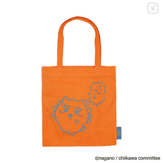 Japan Chiikawa Embroidered Mini Tote Bag - Shisa : Orange - 1