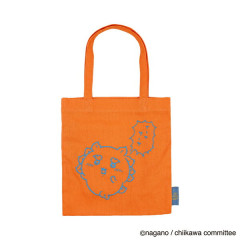 Japan Chiikawa Embroidered Mini Tote Bag - Shisa : Orange
