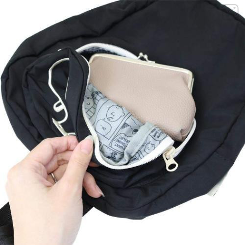 Japan Peanuts Mini Backpack - Snoopy : Joe Cool Black - 5