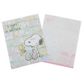 Japan Peanuts Letter Envelope Set - Snoopy & Woodstock : Comic Green - 2