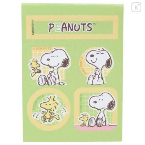 Japan Peanuts Letter Envelope Set - Snoopy & Woodstock : Comic Green - 4