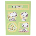 Japan Peanuts Letter Envelope Set - Snoopy & Woodstock : Comic Green - 4