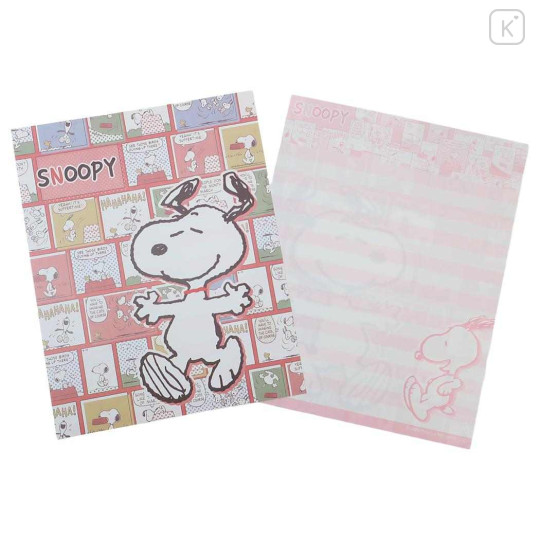 Japan Peanuts Letter Envelope Set - Snoopy & Woodstock : Comic Red - 2