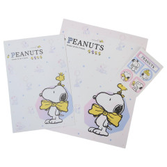 Japan Peanuts Letter Envelope Set - Snoopy & Woodstock : Big Bow Yellow