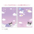 Japan Sanrio Sticker Book with Photo Pocket - Kuromi - 2