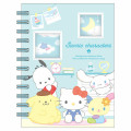 Japan Sanrio Sticker Book with Photo Pocket - Relaxing at home - 1