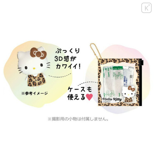 Japan Sanrio Mini Sticker with Slider Case - Hello Kitty : Leopard - 2