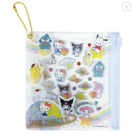 Japan Sanrio Mini Sticker with Slider Case - Planet - 1