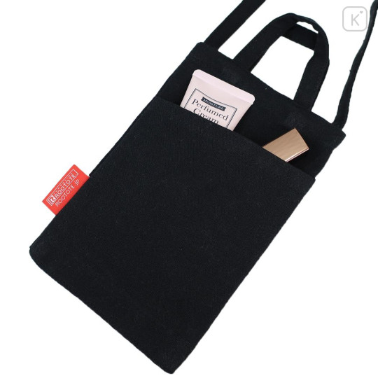 Japan Peanuts Rootote Pochette Crossbody Shoulder Bag - Woodstock : 75th Anniversary Happiness Celebration Black - 2