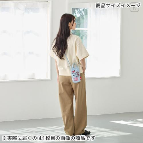 Japan Peanuts Rootote Pochette Crossbody Shoulder Bag - Snoopy : 75th Anniversary Happiness Celebration Blue - 5
